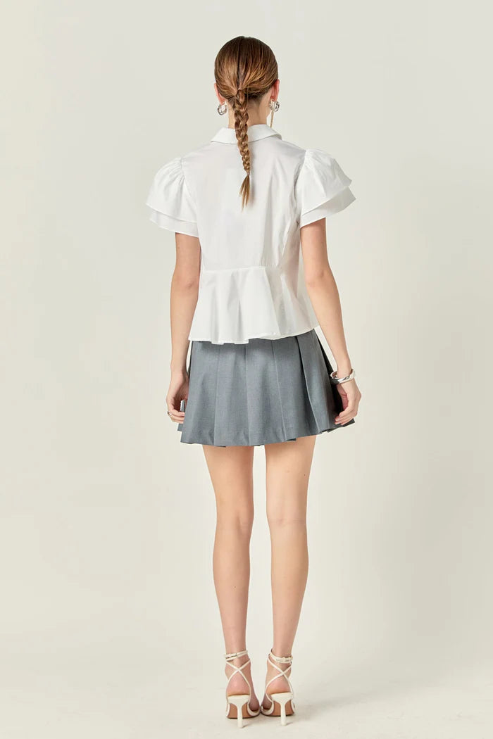Peplum Shirt Top