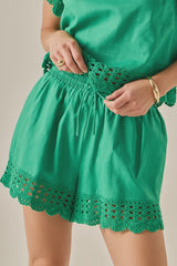Embroidered Shorts