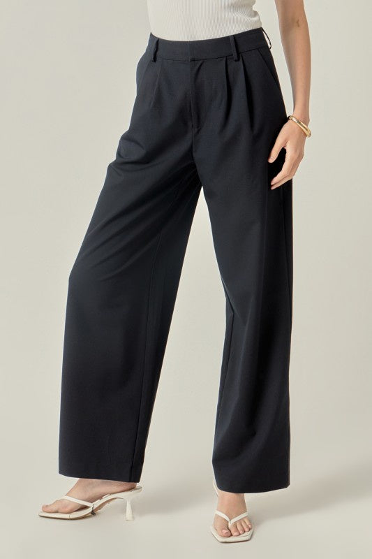 Tailored Wide-Leg Trousers