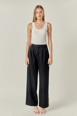 Tailored Wide-Leg Trousers