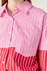 Colorblock Stripe Shirt