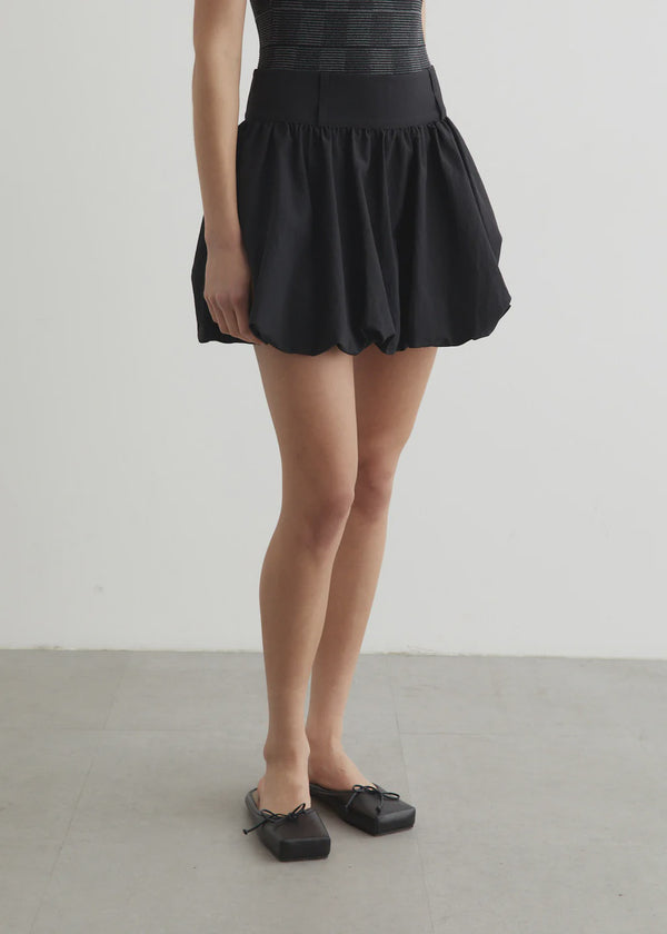 Bubble Hem Mini Skirt