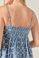 Printed Baby doll Top