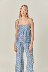 Printed Baby doll Top