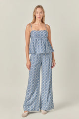 Printed Baby doll Top