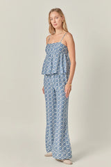 Printed Baby doll Top