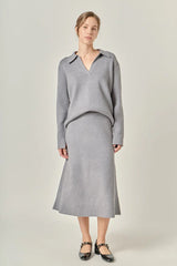 Knit Midi Skirt