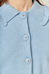 Sky Blue Knit Cardigan