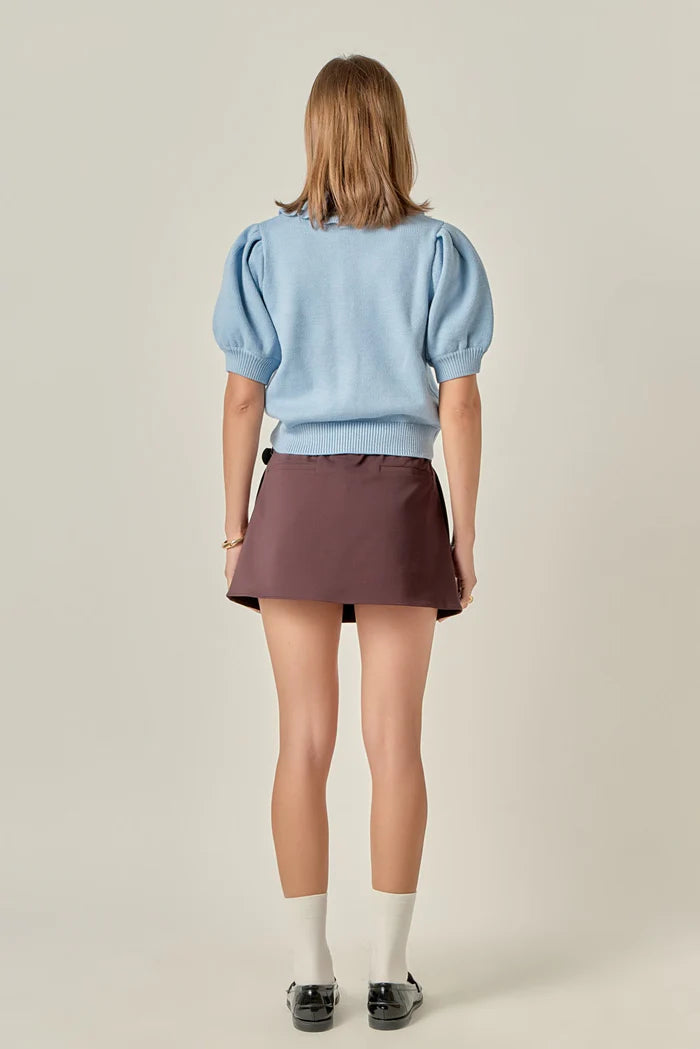 Sky Blue Knit Cardigan