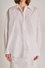 White Oversized Cotton Blouse