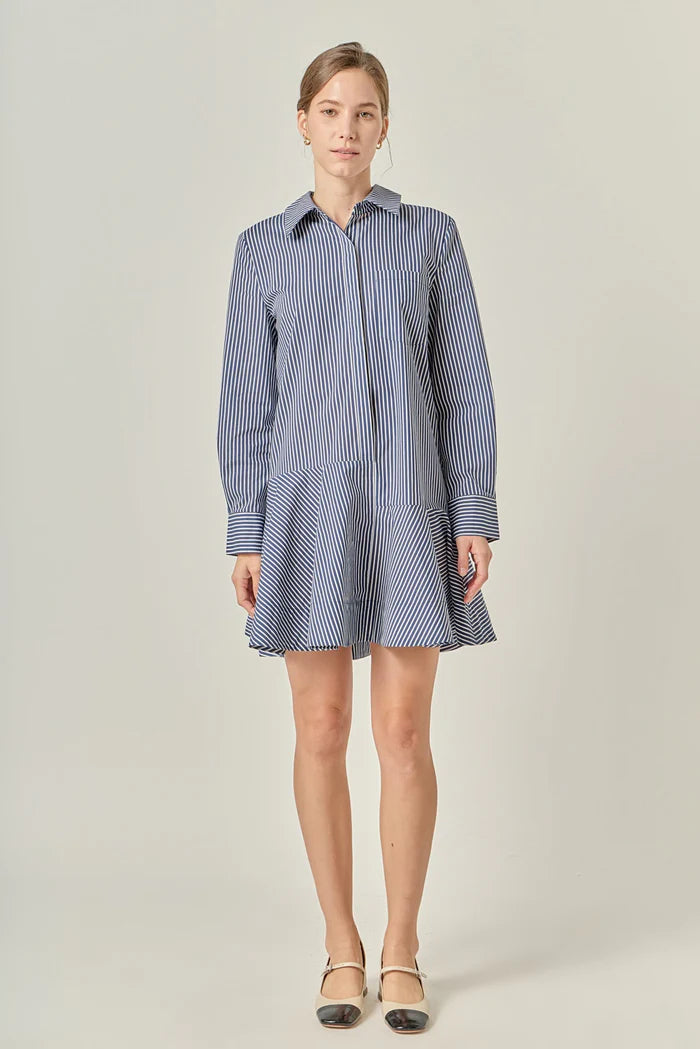 Mariner Stripe Shirt Dress