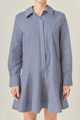 Mariner Stripe Shirt Dress