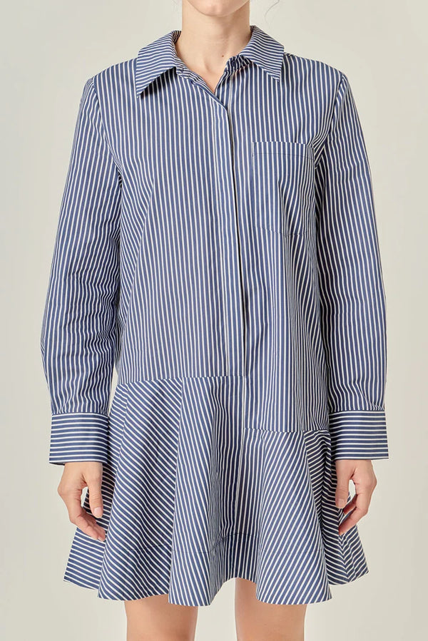 Mariner Stripe Shirt Dress