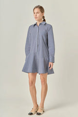 Mariner Stripe Shirt Dress