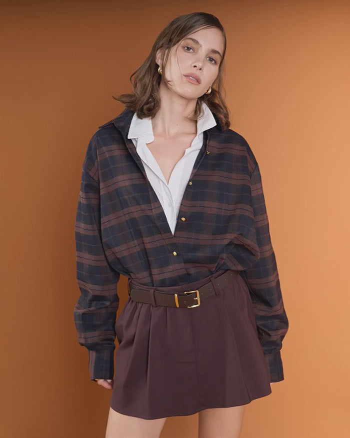 Oversized Plaid Shirt