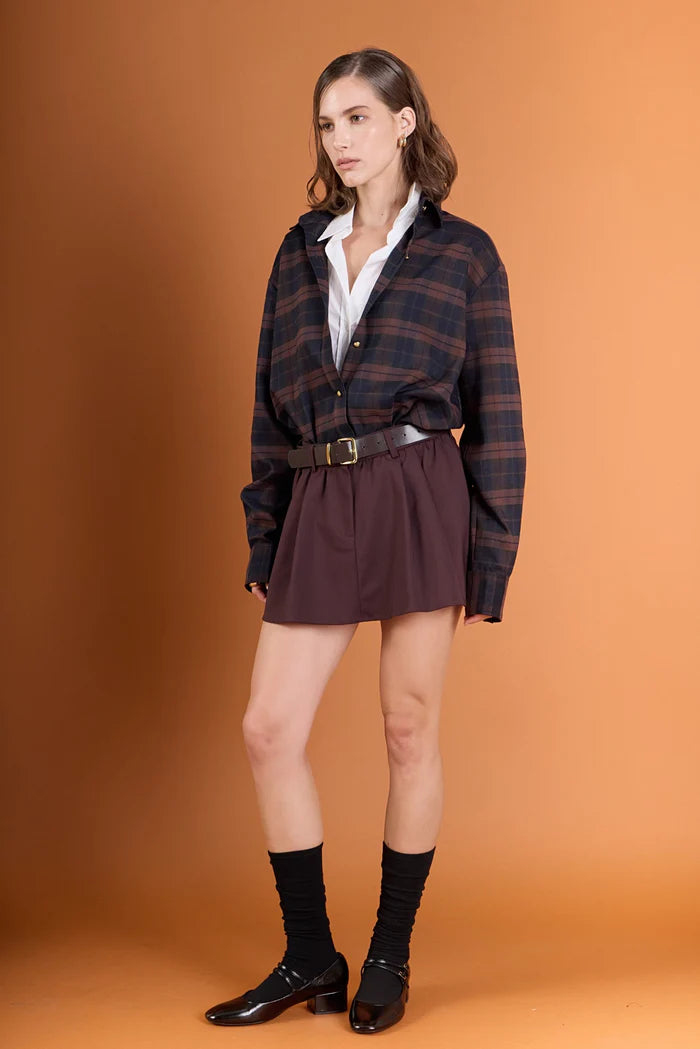 Oversized Plaid Shirt