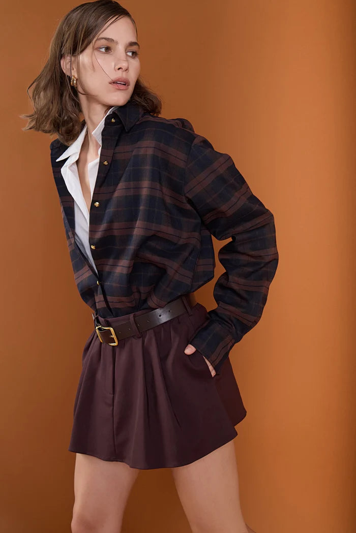 Oversized Plaid Shirt