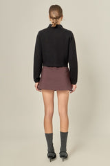 Detachable Bow Classic Knit Jacket