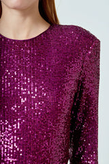 Sequin Long Sleeve Bodysuit