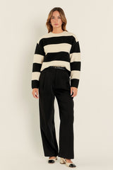 Bold Stripe Knit Sweater