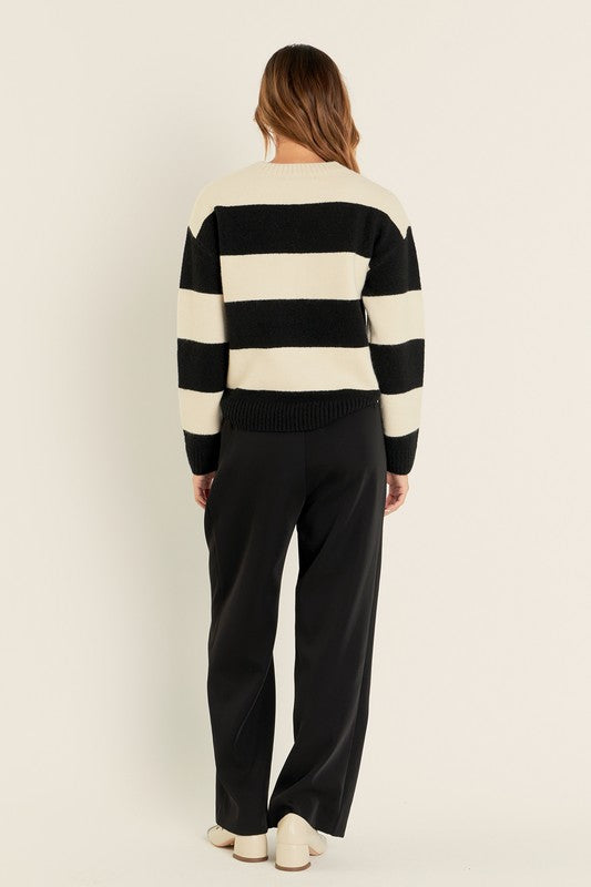 Bold Stripe Knit Sweater