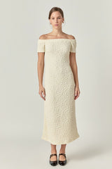 Off-The-Shoulder Midi Dress