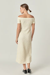 Off-The-Shoulder Midi Dress
