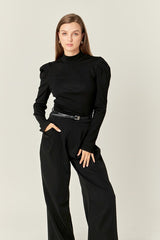 Fitted Knit Pull-Over Top