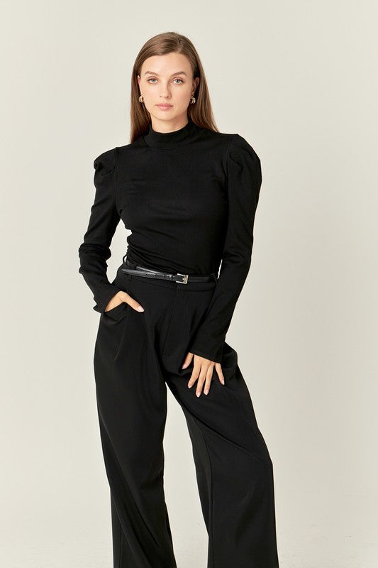 Fitted Knit Pull-Over Top