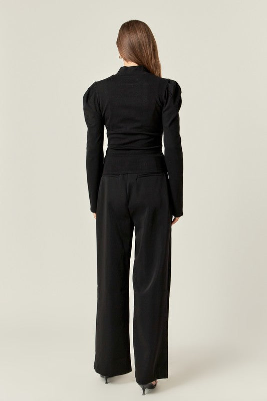 Fitted Knit Pull-Over Top
