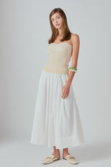 Flared Midi Skirt