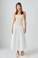 Flared Midi Skirt