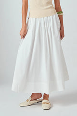 Flared Midi Skirt