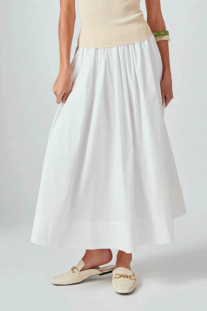 Flared Midi Skirt