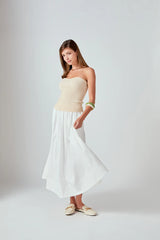 Flared Midi Skirt