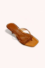 Amber Jelly Kitten Heel Sandals