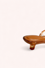 Amber Jelly Kitten Heel Sandals