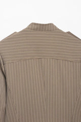 Striped Military Jacket