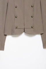 Striped Military Jacket