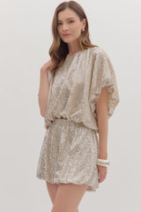 Champagne Gold Sequin Top