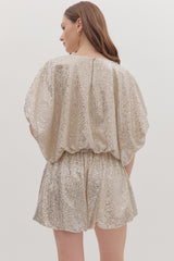 Champagne Gold Sequin Top