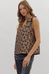 Sleeveless Leopard Top (2 Color Ways)