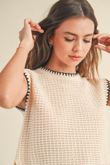 Crochet Knitted Top