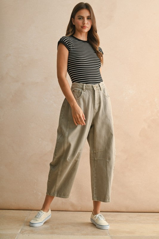 Striped Ribbed Knit Bodysuit