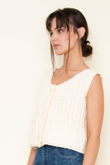 Chunky Textured Knit Vest