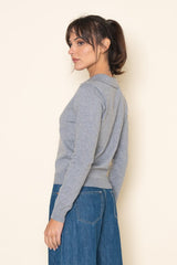 Chic Collared Button-Front Sweater