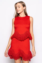 Fringe Detailing Sleeveless Top