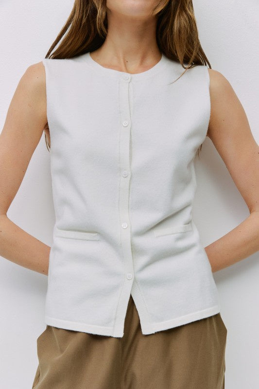 Modern Button-Down Vest