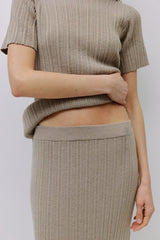 Neutral Textured Joelle Top