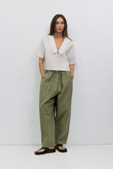 Roseanne V-Neck Tie Front Top